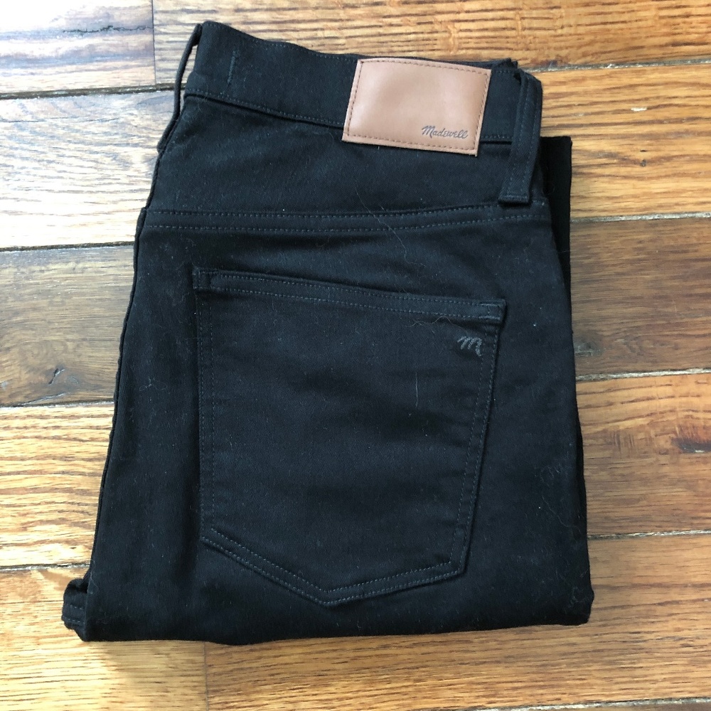 Madewell 9" High Rise Skinny Black Jeans